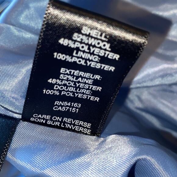 Kenneth Cole Women's Asymmetrical Pressed Boucle Wool-Blend Coat - Picture 9 of 11